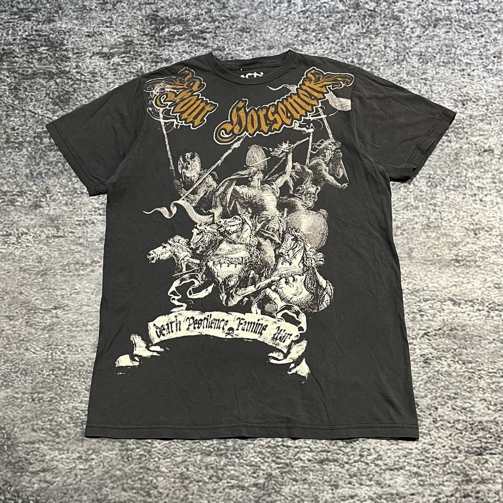 Sanctify T Shirt Mens‎ Medium Black Y2K Skull Grunge Skater Jesse Pinkman